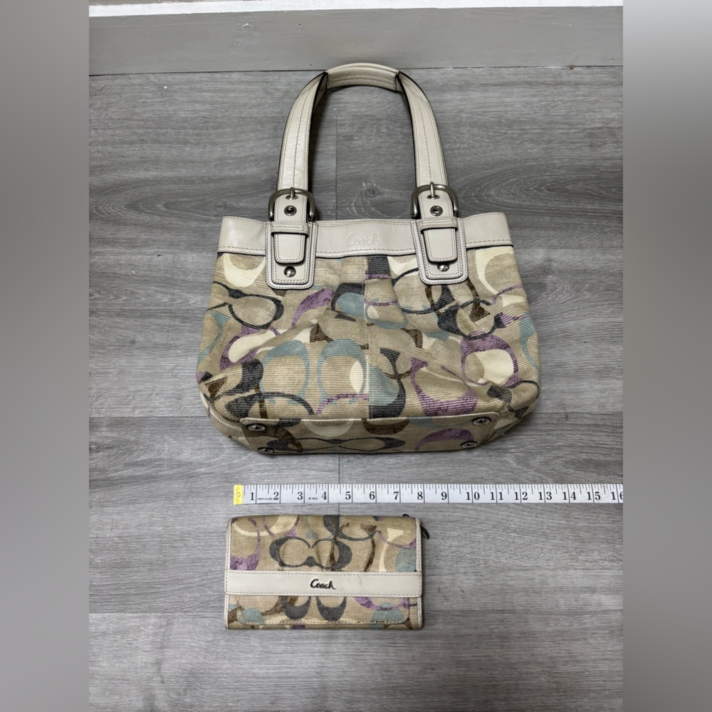 Coach Multicolor Shoulder Bag and Wallet Set - Picture 11 of 13
